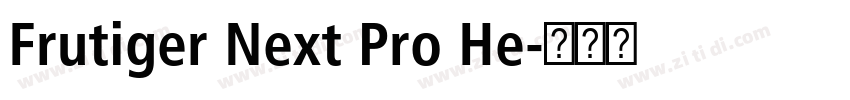 Frutiger Next Pro He字体转换